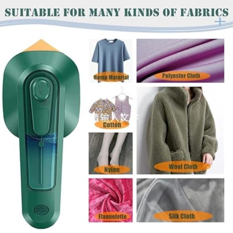 Micro Portable Steam Iron | Mini Ironing Machine for Clothes | Supports Dry and Wet Ironing | Garment Steamer for Home & Travel - Perfect for Gifting GenzVybs
